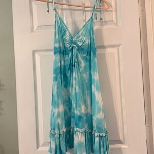 Rue21 Blue Tie-Dye Mini Dress